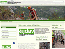 Tablet Screenshot of jdav-mainz.de